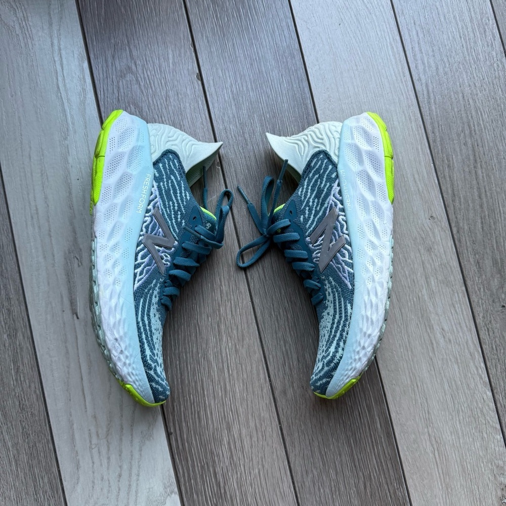 New Balance Blue and Green Athletic Shoes - Picture 2 of 8